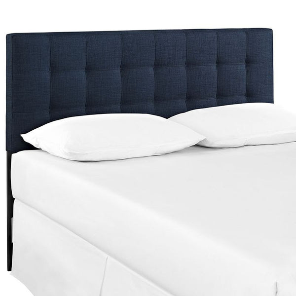 Lily Twin Fabric Headboard in Navy