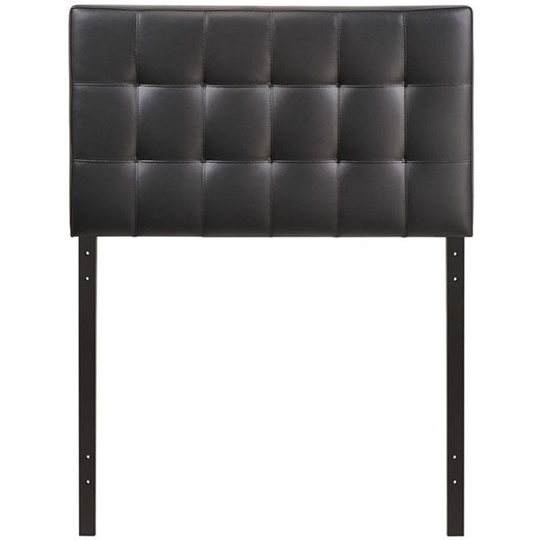 Lily Twin Vinyl Headboard in Black