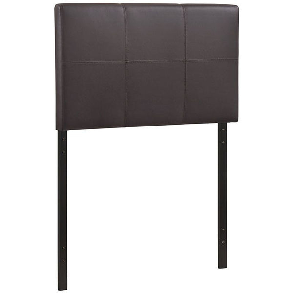 Oliver Twin Vinyl Headboard in Brown