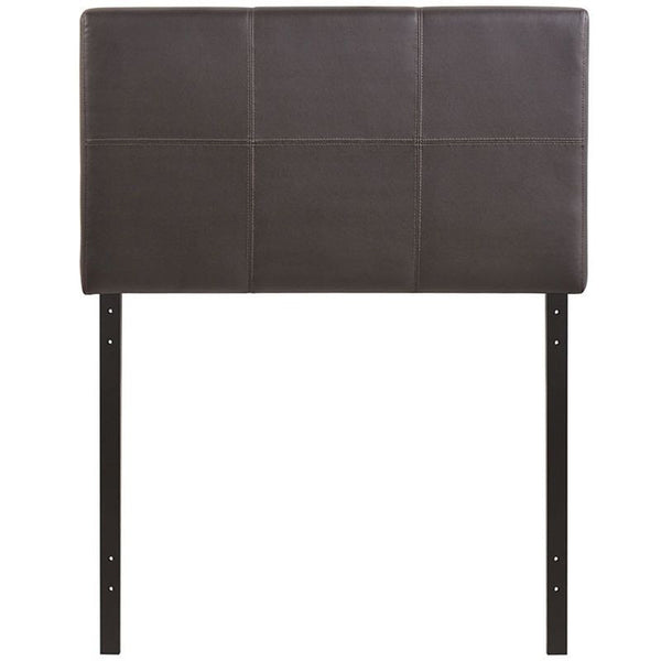 Oliver Twin Vinyl Headboard in Brown
