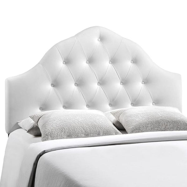 Sovereign King Vinyl Headboard in White