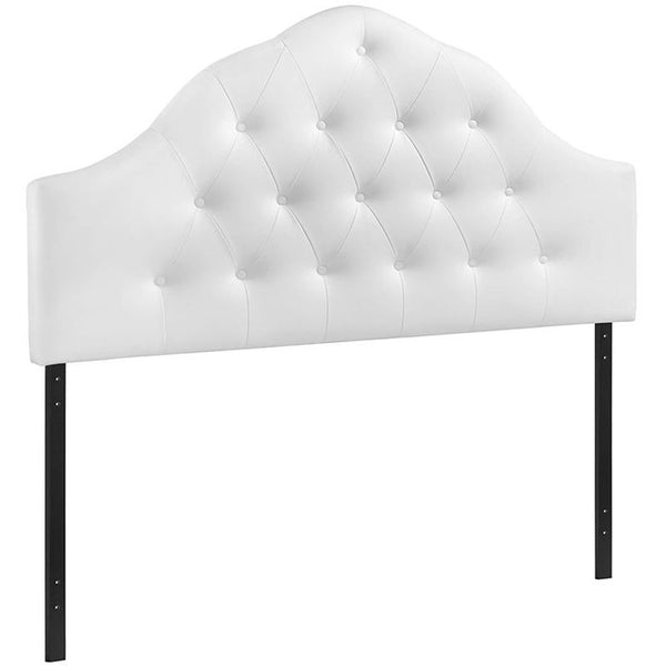 Sovereign King Vinyl Headboard in White