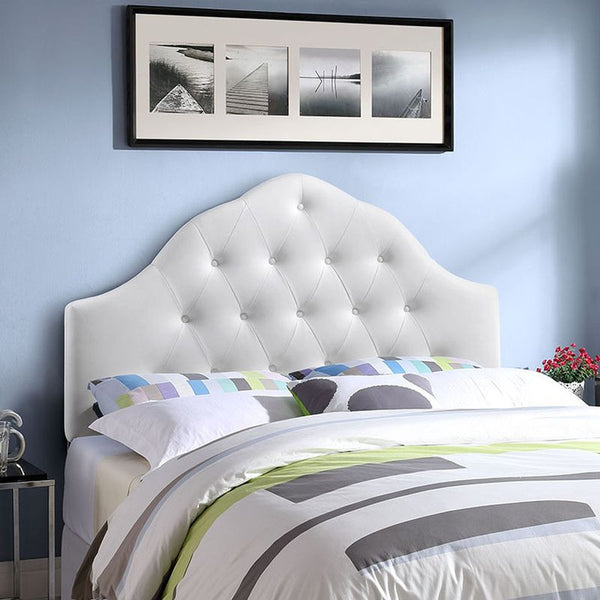Sovereign King Vinyl Headboard in White