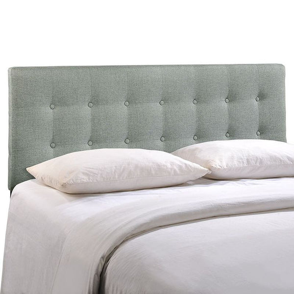 Emily Queen Fabric Headboard in Gray