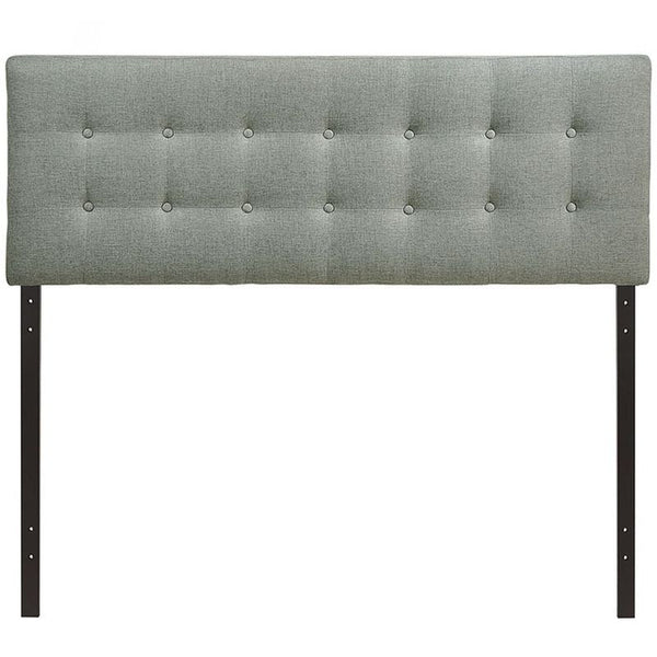 Emily Queen Fabric Headboard in Gray