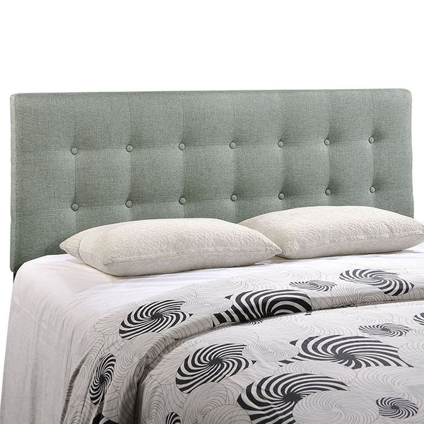Emily Queen Fabric Headboard in Gray