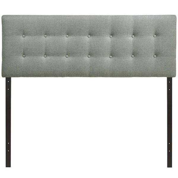 Emily Full Fabric Headboard in Gray
