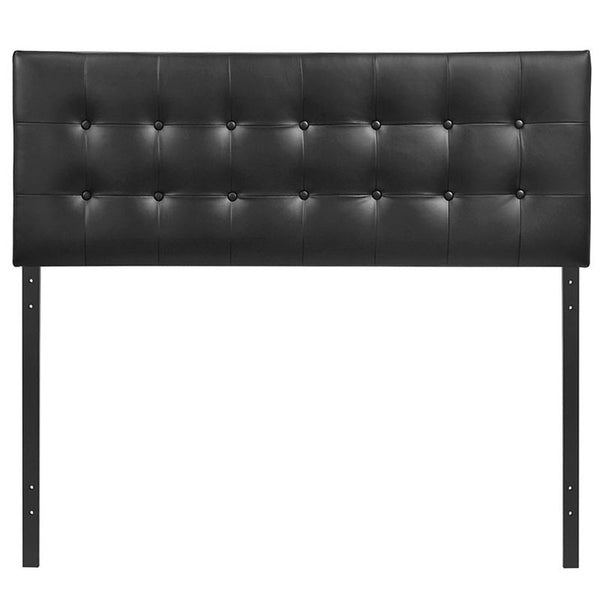 Emily Full Vinyl Headboard in Black