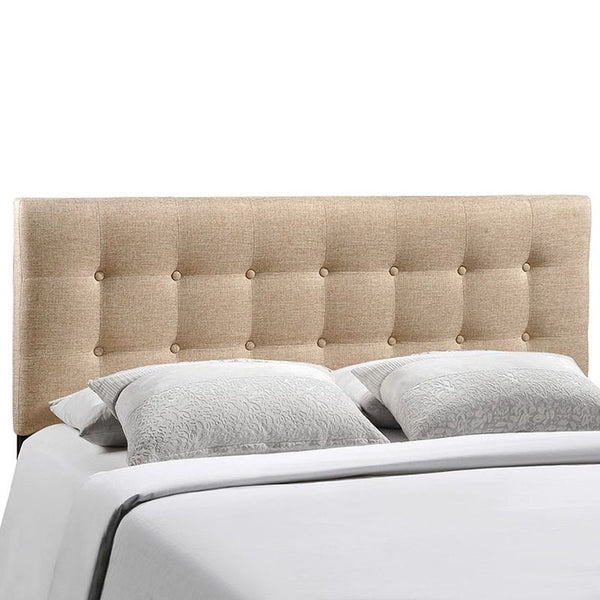 Emily King Fabric Headboard in Beige