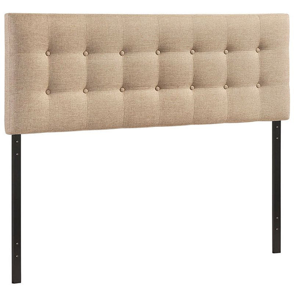 Emily King Fabric Headboard in Beige
