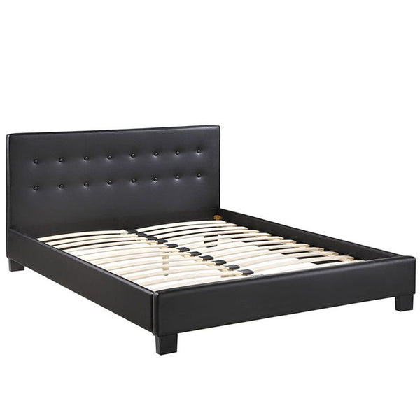 Caitlin Full Vinyl Bed in Black