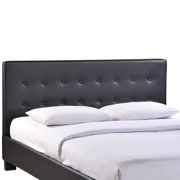 Caitlin Full Vinyl Bed in Black