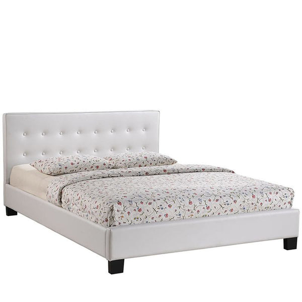 Caitlin Full Vinyl Bed in White