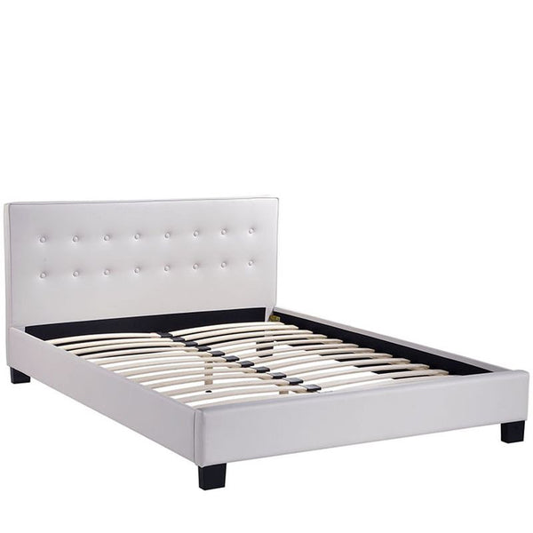 Caitlin Full Vinyl Bed in White