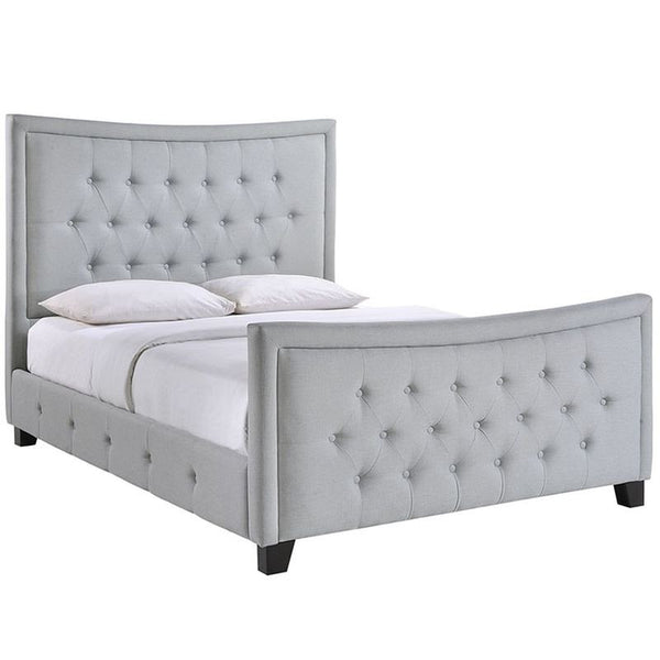 Claire Queen Bed in Sky Gray