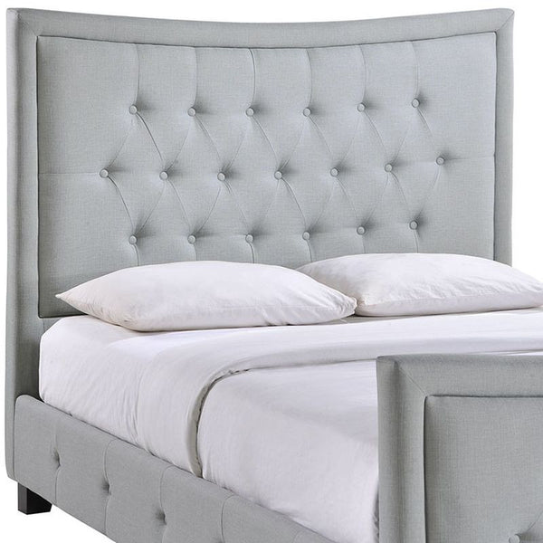 Claire Queen Bed in Sky Gray