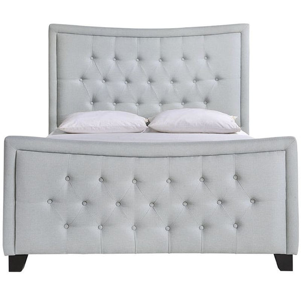Claire Queen Bed in Sky Gray