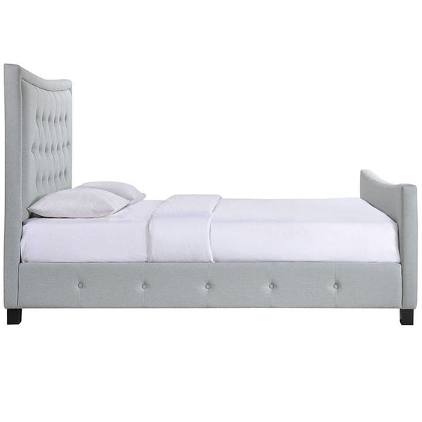 Claire Queen Bed in Sky Gray