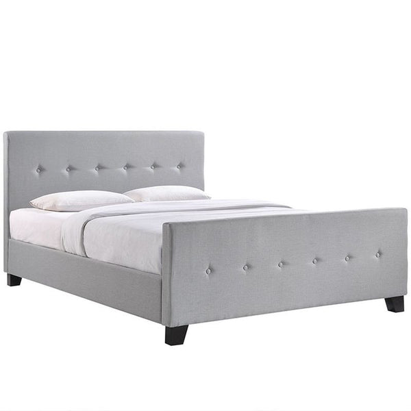 Abigail King Bed in Sky Gray