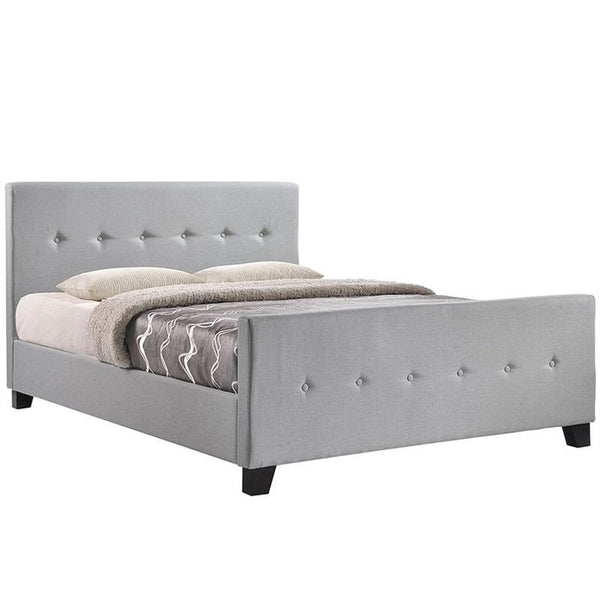Abigail King Bed in Sky Gray