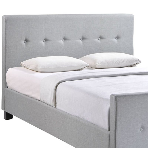 Abigail King Bed in Sky Gray