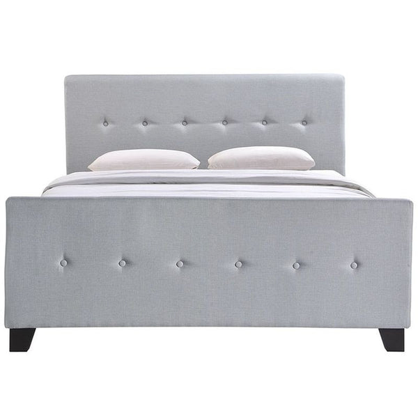 Abigail King Bed in Sky Gray