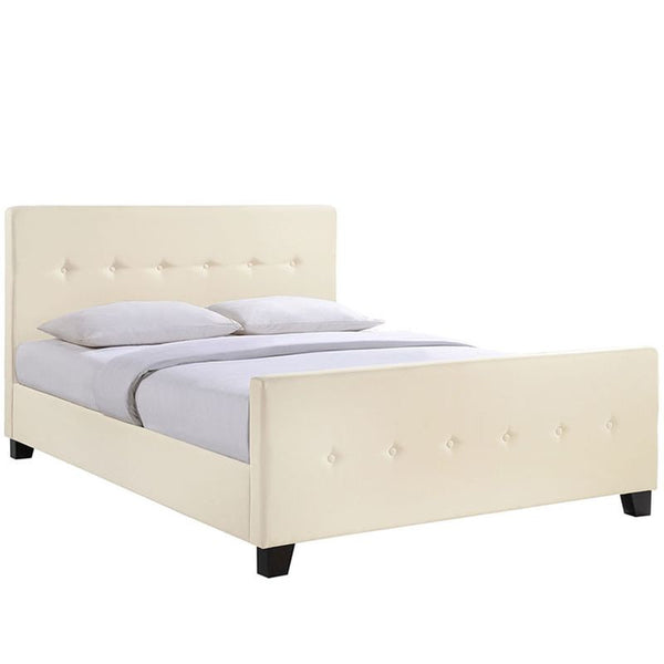Abigail King Bed in Ivory