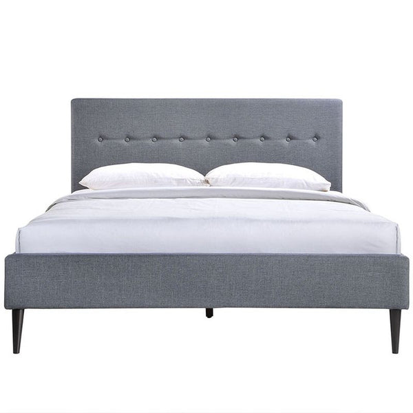 Stacy King Bed in Smoke