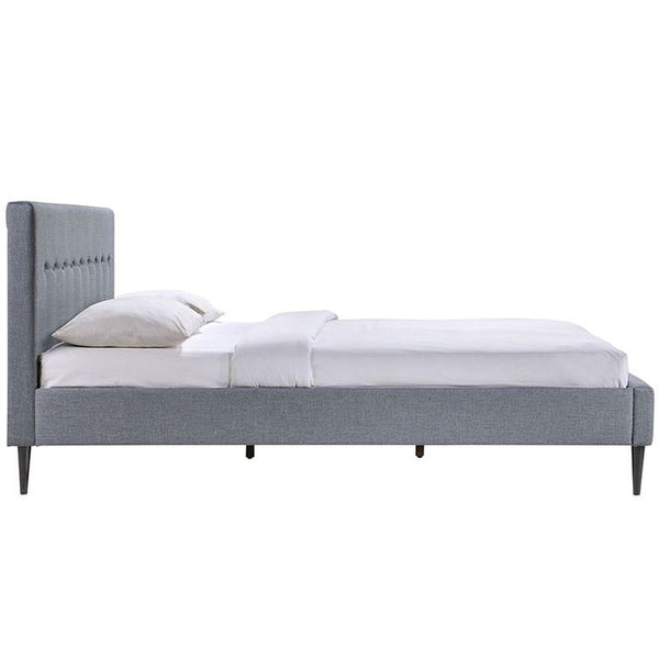 Stacy King Bed in Smoke