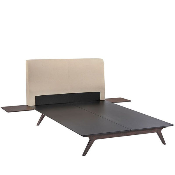 Tracy 3 Piece Queen Bedroom Set in Cappuccino Beige