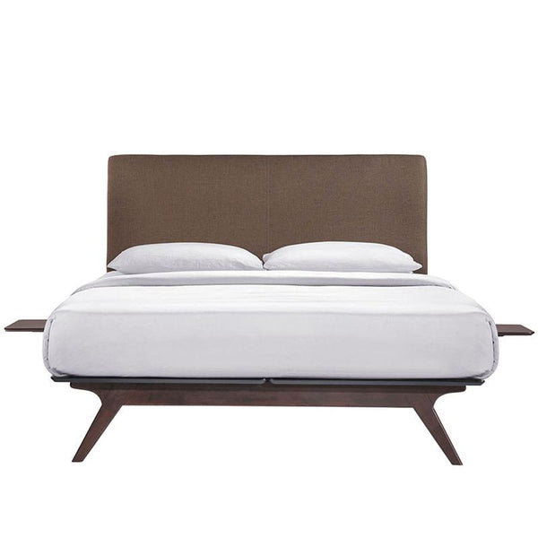 Tracy 3 Piece Queen Bedroom Set in Cappuccino Brown