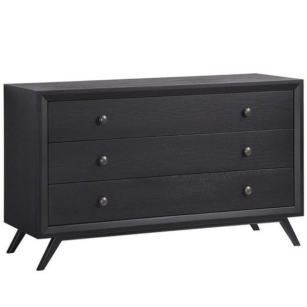 Addison 4 Piece Queen Bedroom Set in Black Beige