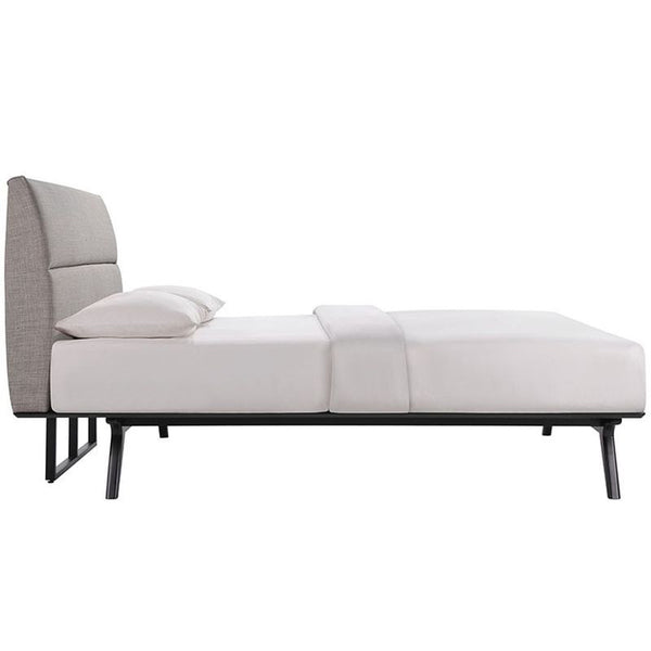 Addison 5 Piece Queen Bedroom Set in Black Gray