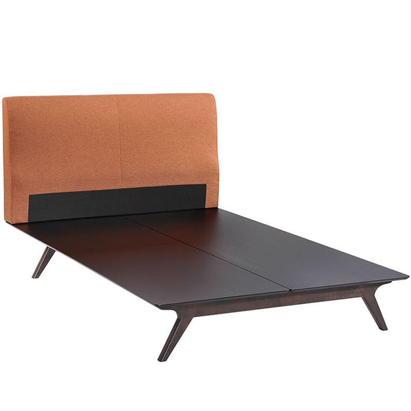 Tracy Twin Bed in Cappuccino Orange