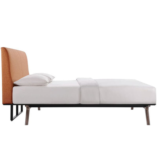 Tracy Twin Bed in Cappuccino Orange