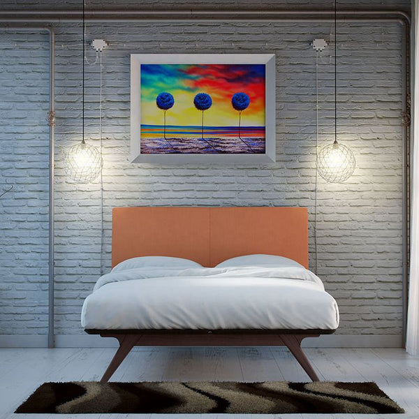 Tracy Twin Bed in Cappuccino Orange