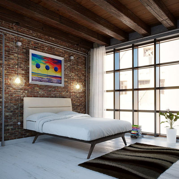 Addison Twin Bed in Black Beige