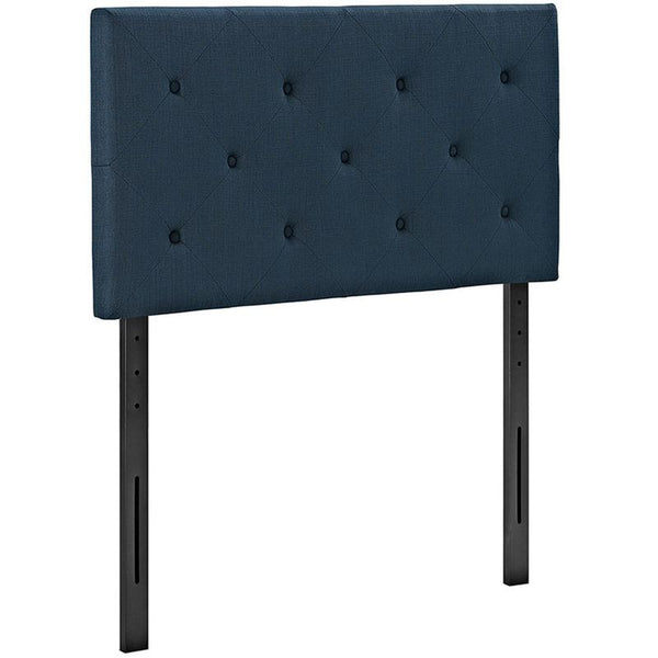 Terisa Twin Fabric Headboard in Azure