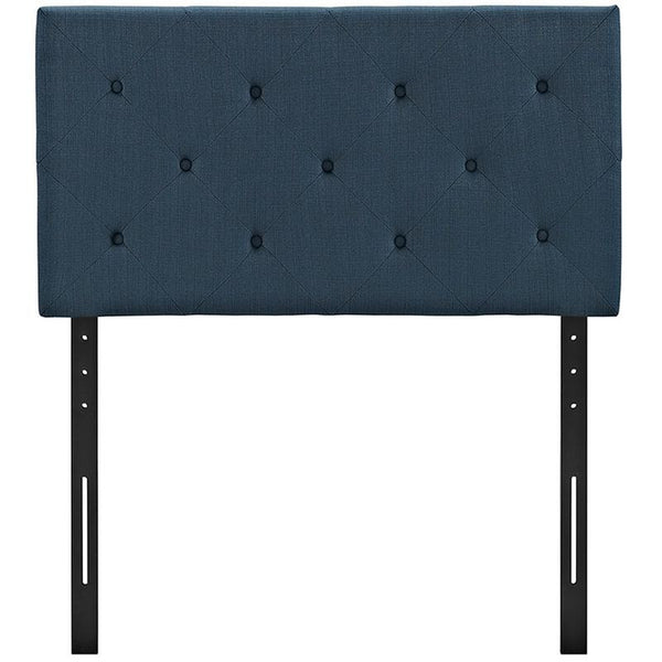 Terisa Twin Fabric Headboard in Azure