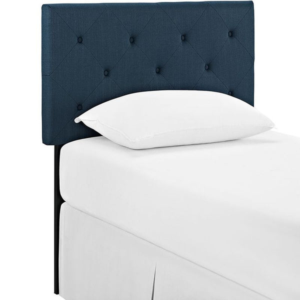 Terisa Twin Fabric Headboard in Azure