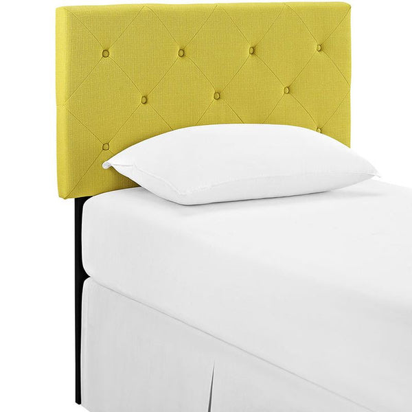 Terisa Twin Fabric Headboard in Sunny