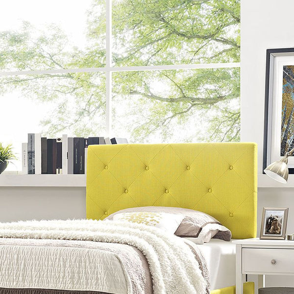 Terisa Twin Fabric Headboard in Sunny