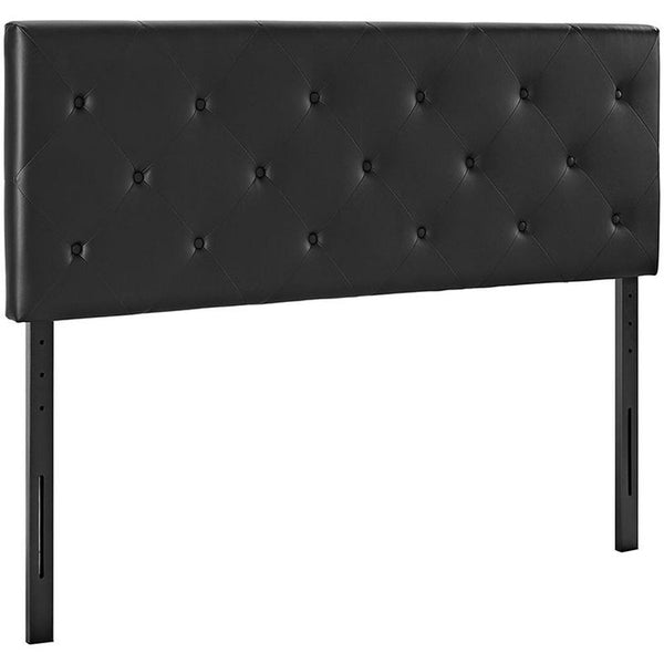 Terisa King Vinyl Headboard in Black