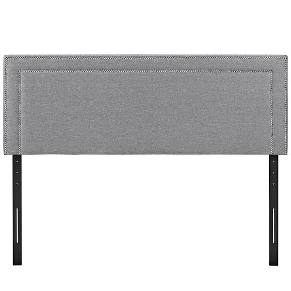 Jessamine Full Fabric Headboard in Light Gray