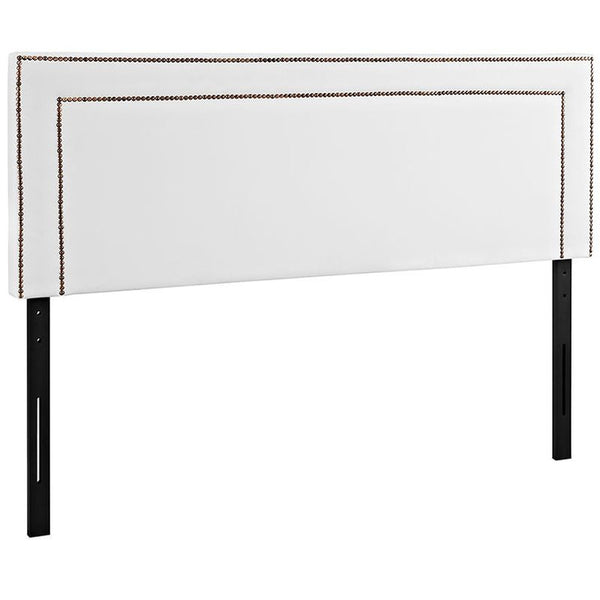 Jessamine Queen Vinyl Headboard in White