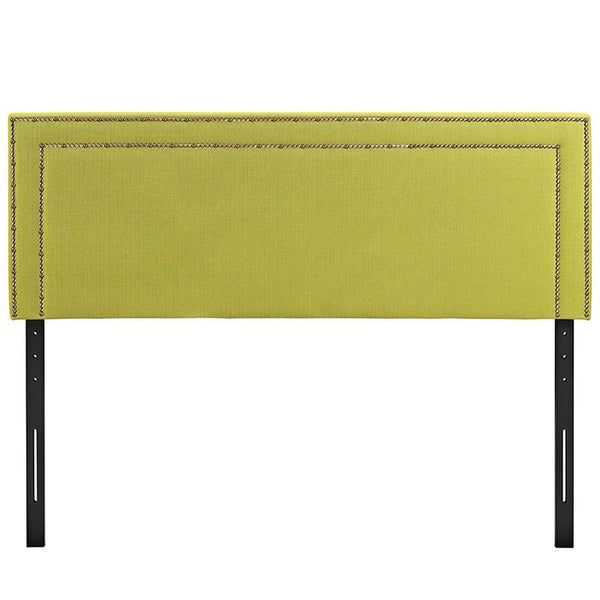 Jessamine Queen Fabric Headboard in Wheatgrass