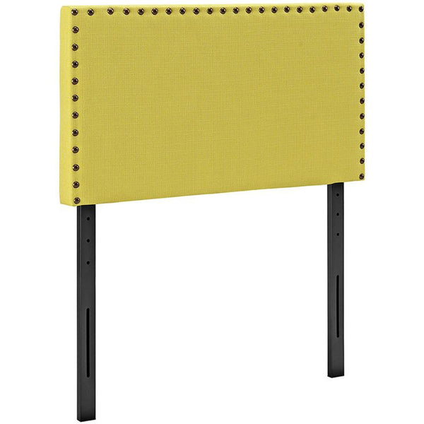 Phoebe Twin Fabric Headboard in Sunny