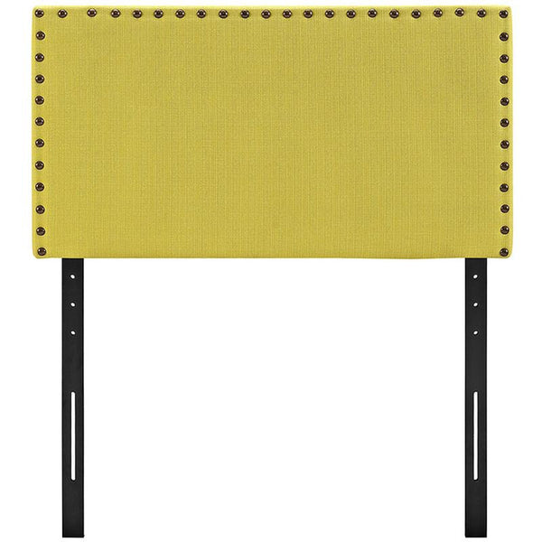 Phoebe Twin Fabric Headboard in Sunny