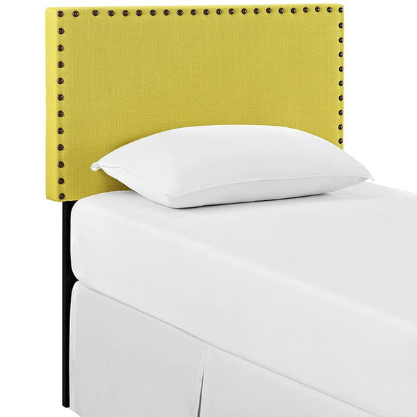 Phoebe Twin Fabric Headboard in Sunny