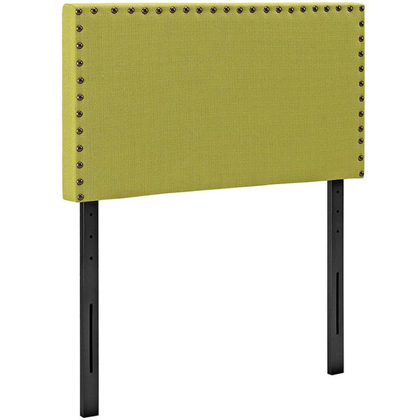 Phoebe Twin Fabric Headboard in Wheatgrass